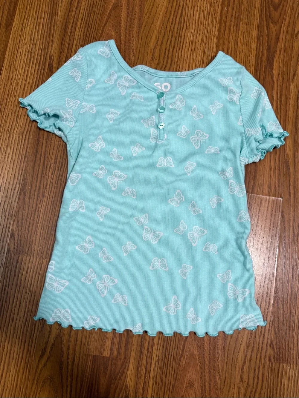 Girl’s 3 Shirt Bundle Black Wednesday, Blue Butterfly, & Pink Sunshine Medium